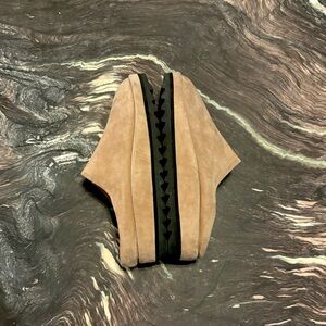 Lauren Manoogian suede moto mules